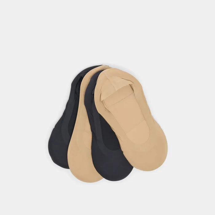 4 Pack No-Show Neutral Cushioned Socks — view 2