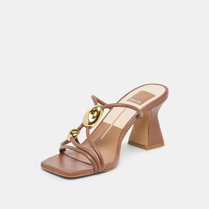 Alayna Cognac Leather Heels — view 7