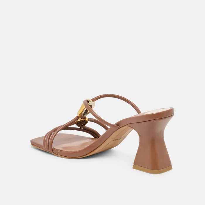 Alayna Cognac Leather Heels — view 8