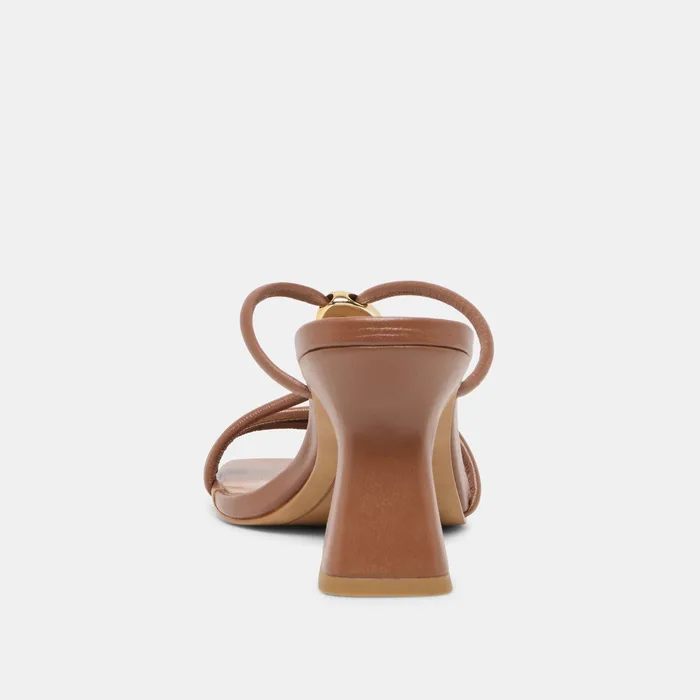 Alayna Cognac Leather Heels — view 10