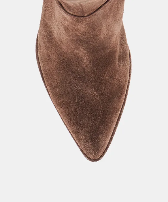 Aldy Dk Brown Suede Boots — view 4