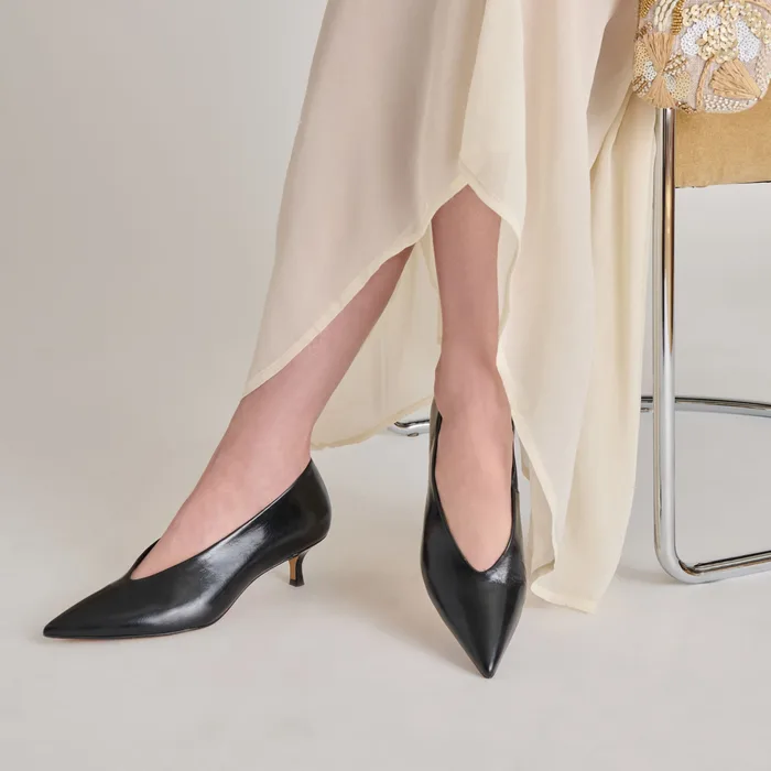 ALWYN HEELS MIDNIGHT CRINKLE PATENT – Dolce Vita — view 5