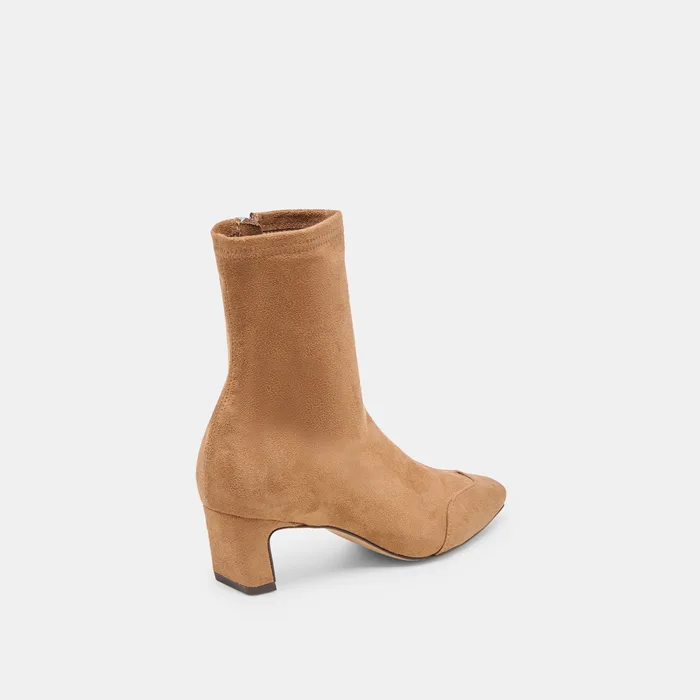 Anika Lt Brown Stella Suede Boots — view 6