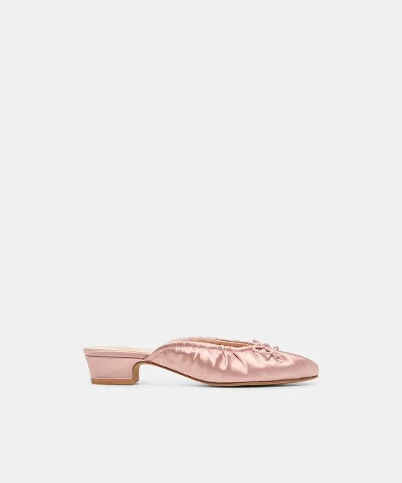 ARDENA SATIN Lt Blush Satin Ballet Heels — view 2