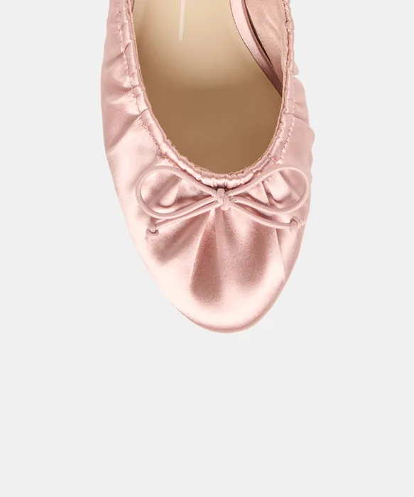 ARDENA SATIN Lt Blush Satin Ballet Heels — view 4
