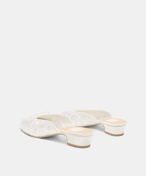 ARDENA SATIN HEELS TRUE WHITE SATIN