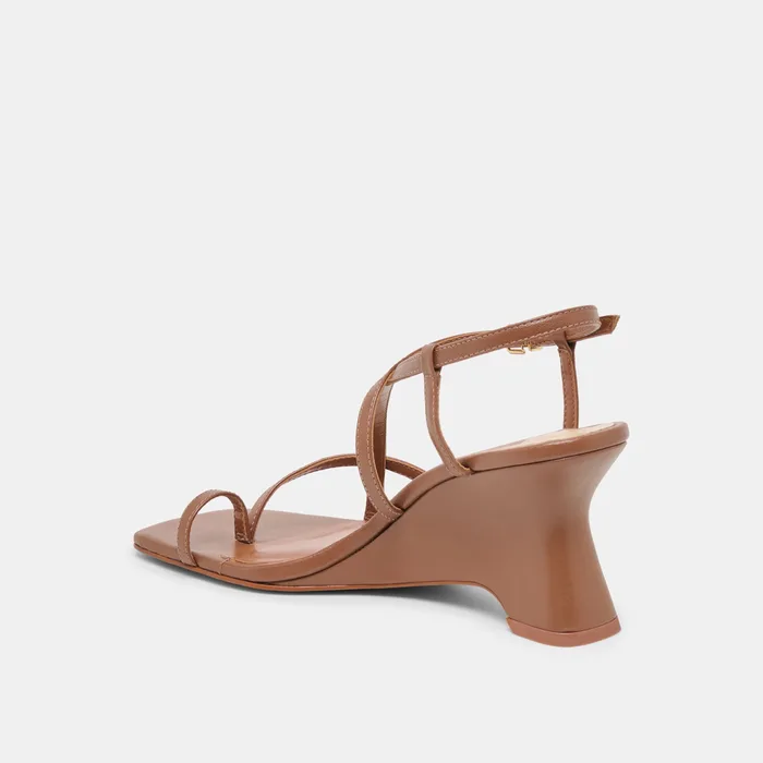 Aylee Cognac Leather Wedges — view 7