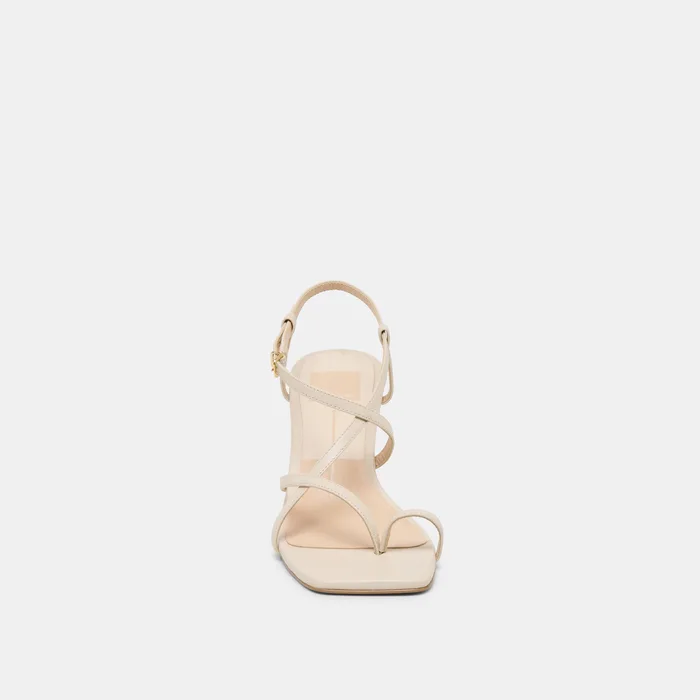 Aylee Cream Leather Wedges — view 7