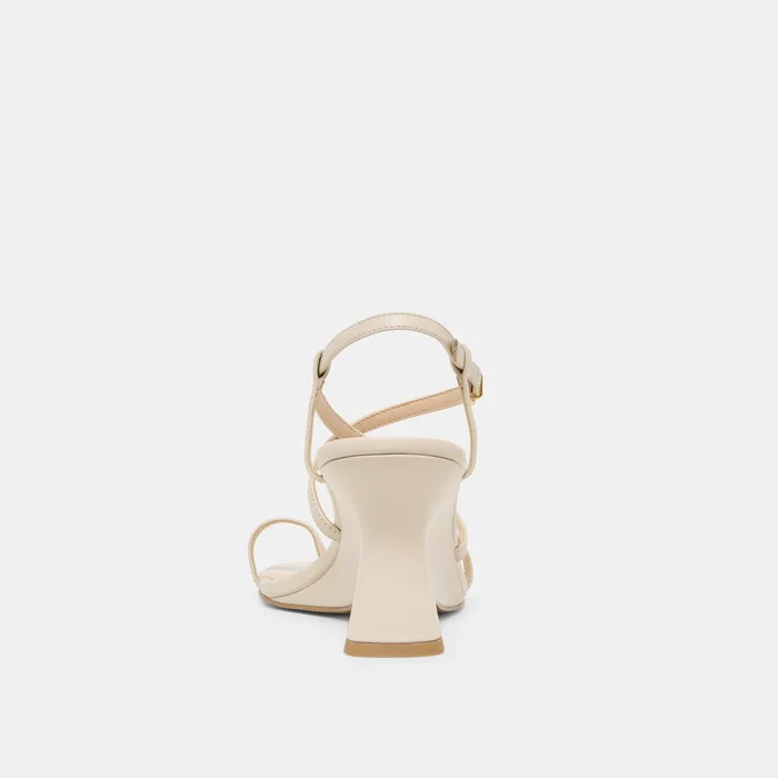 Aylee Cream Leather Wedges — view 8