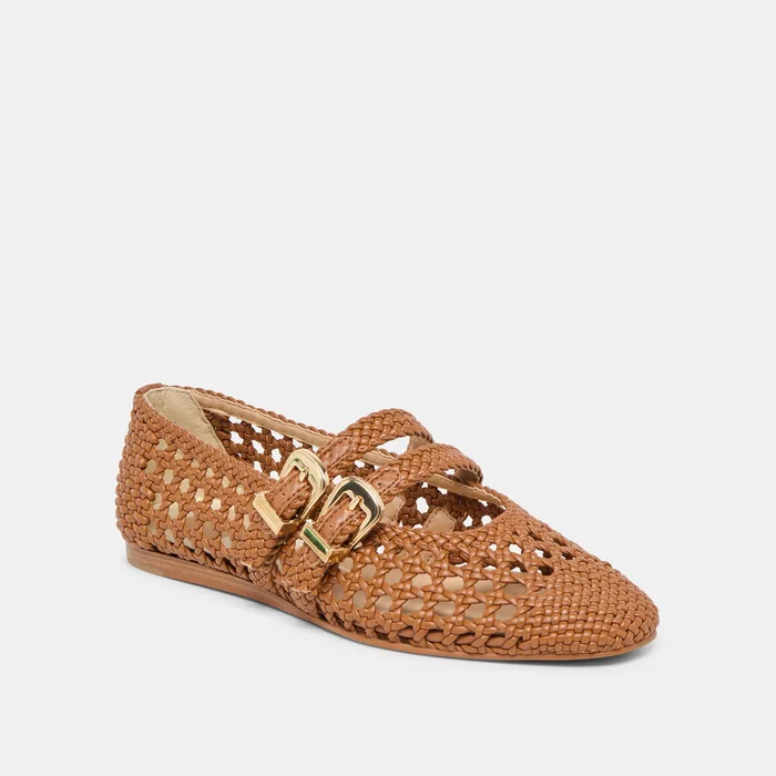 Baylee Saddle Woven Stella Ballet Flats — view 4