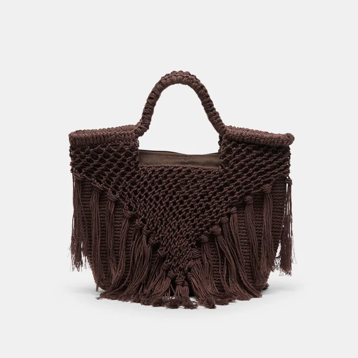 Birch Chocolate Crochet Handbag — view 2