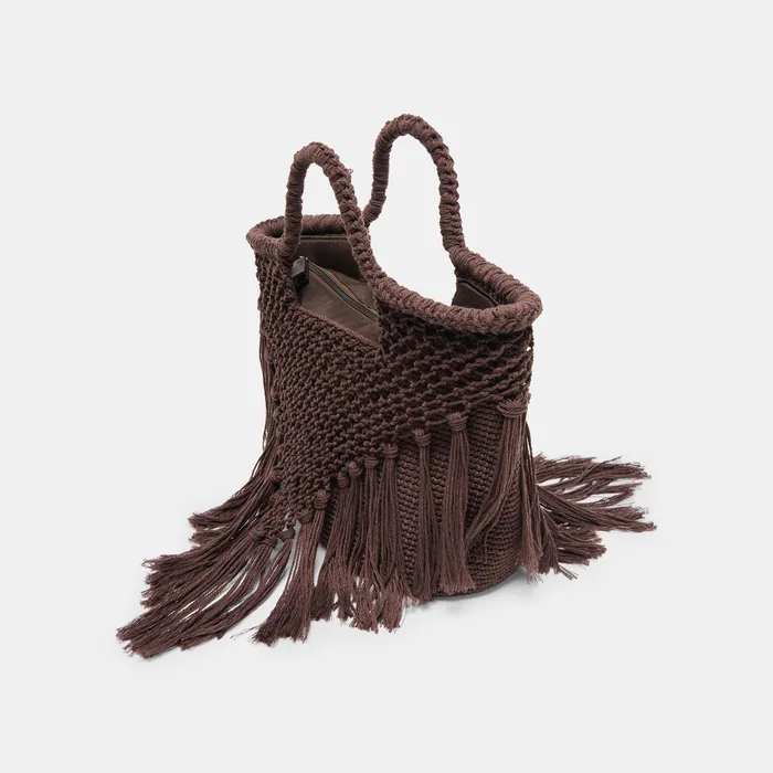 Birch Chocolate Crochet Handbag — view 4