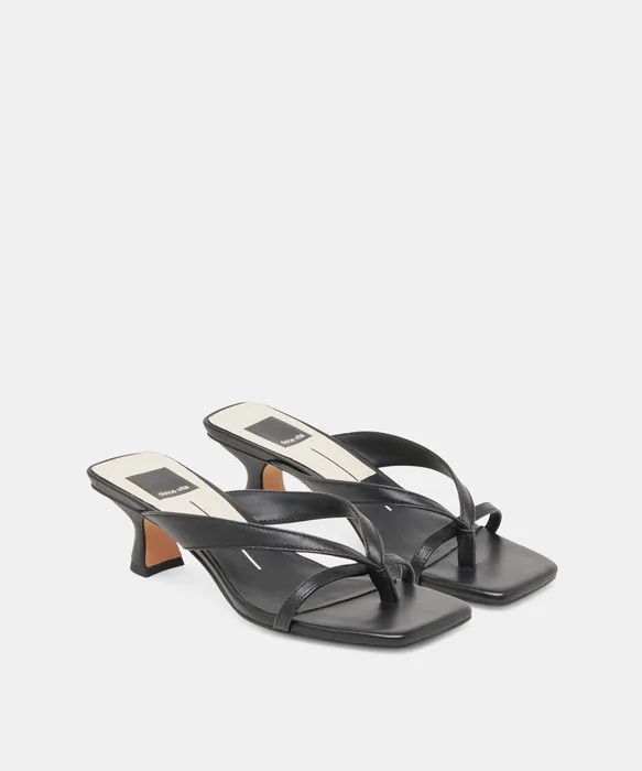 BREVEL WIDE HEELS ONYX LEATHER — view 3