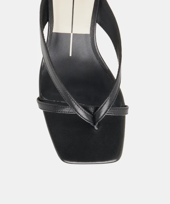 BREVEL WIDE HEELS ONYX LEATHER — view 4