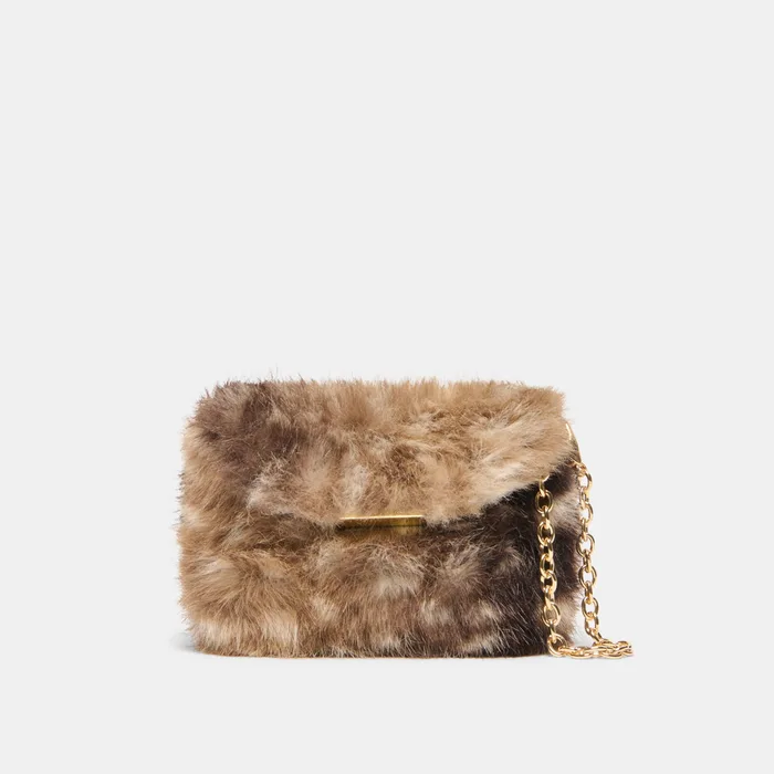 BRINDI Fawn Faux Fur Mini Crossbody Wallet — view 2