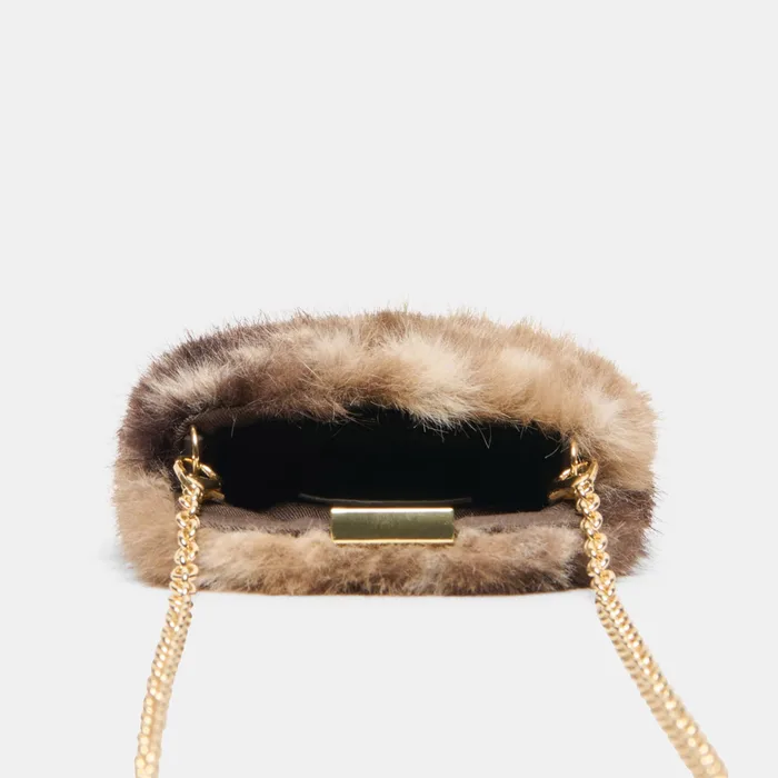 BRINDI Fawn Faux Fur Mini Crossbody Wallet — view 4