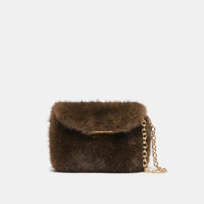 BRINDI Mink Faux Fur Mini Crossbody Wallet — view 2