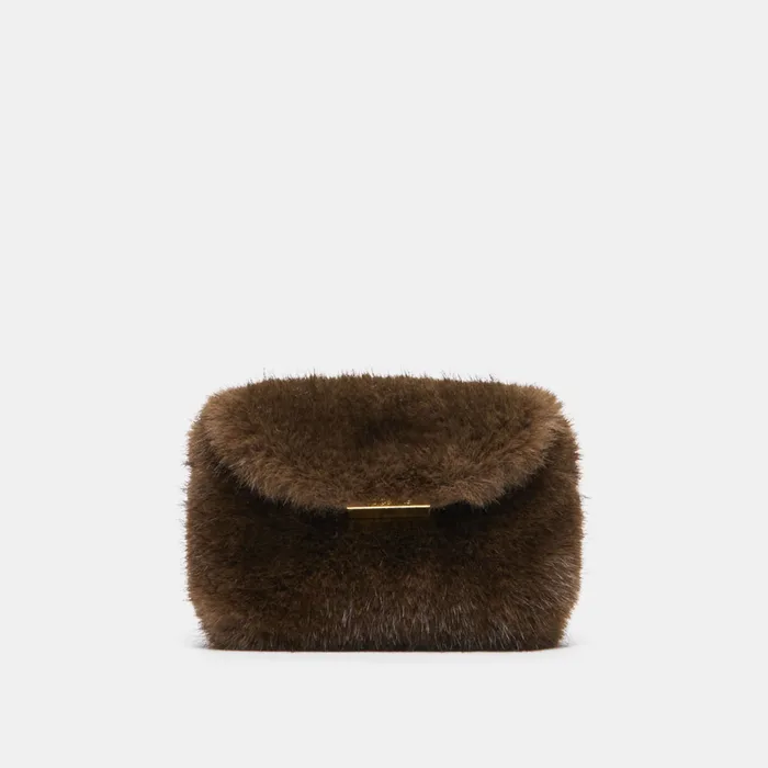 BRINDI Mink Faux Fur Mini Crossbody Wallet — view 4