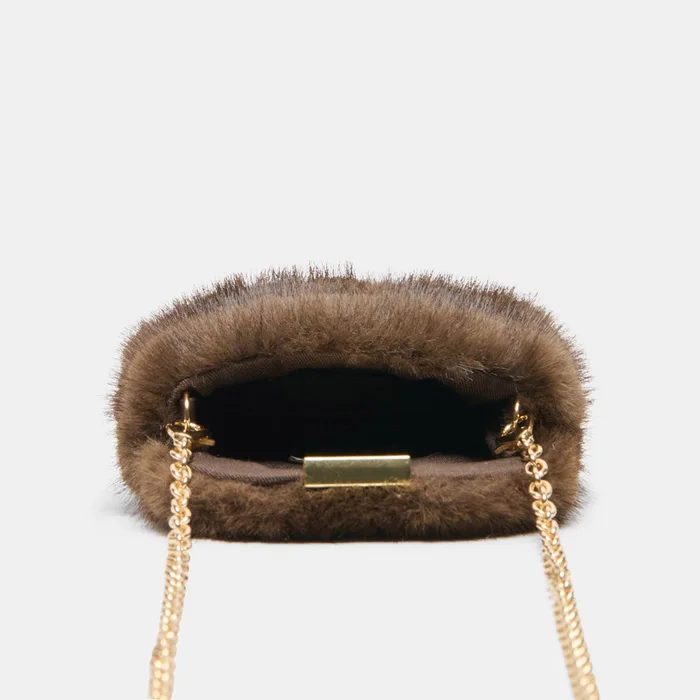 BRINDI Mink Faux Fur Mini Crossbody Wallet — view 5