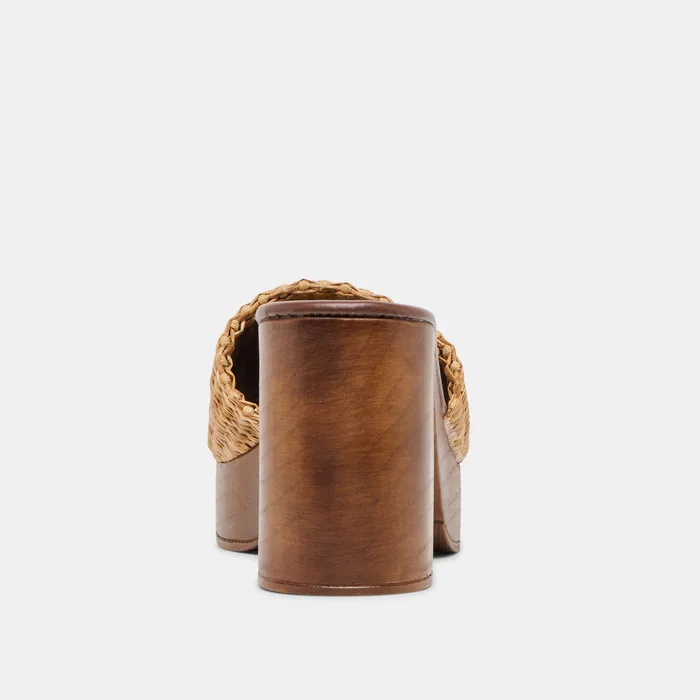 Celest Natural Raffia Heels — view 10