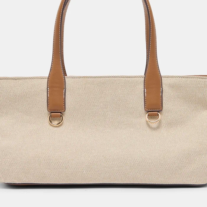 CLARINA Natural Canvas Shoulder Bag — view 6