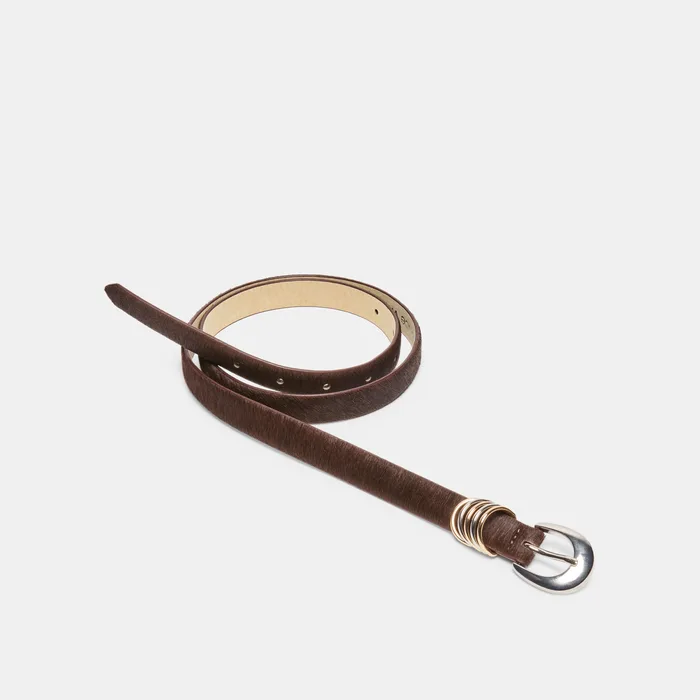 CRESCENT BUCKLE BELT CHESTNUT