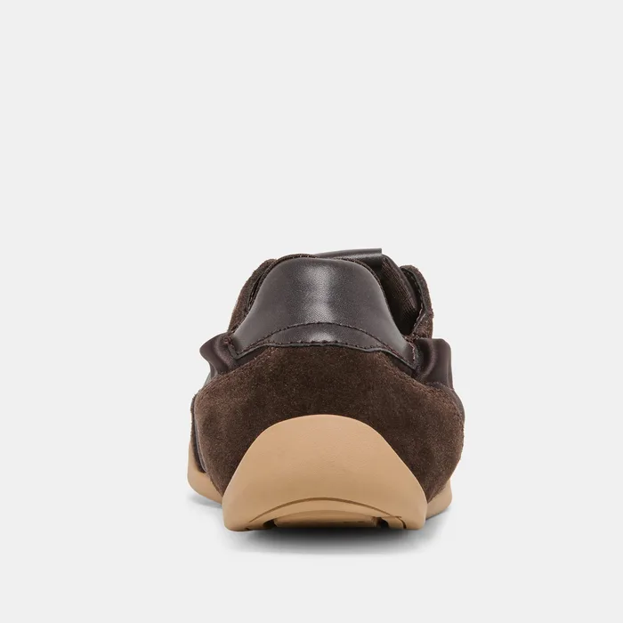 Dakoda Dk Brown Satin Sneakers — view 8