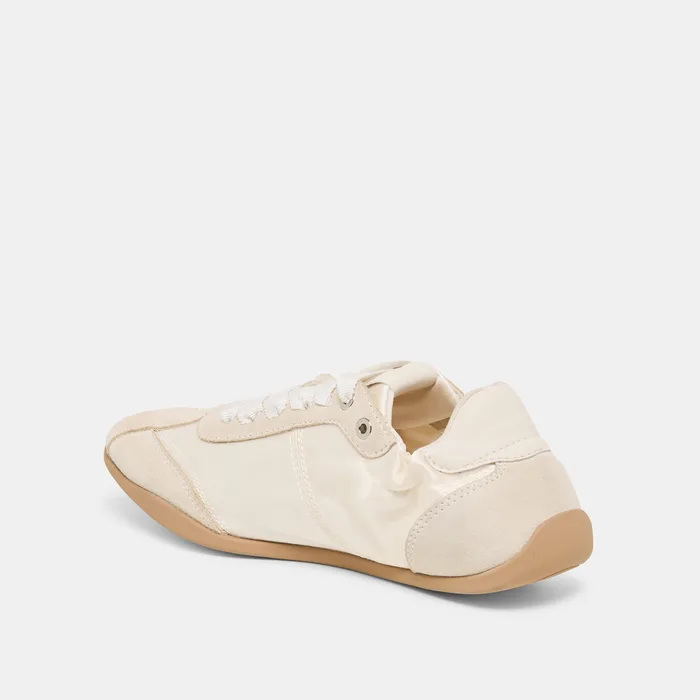 Dakoda Off White Satin Sneakers — view 8