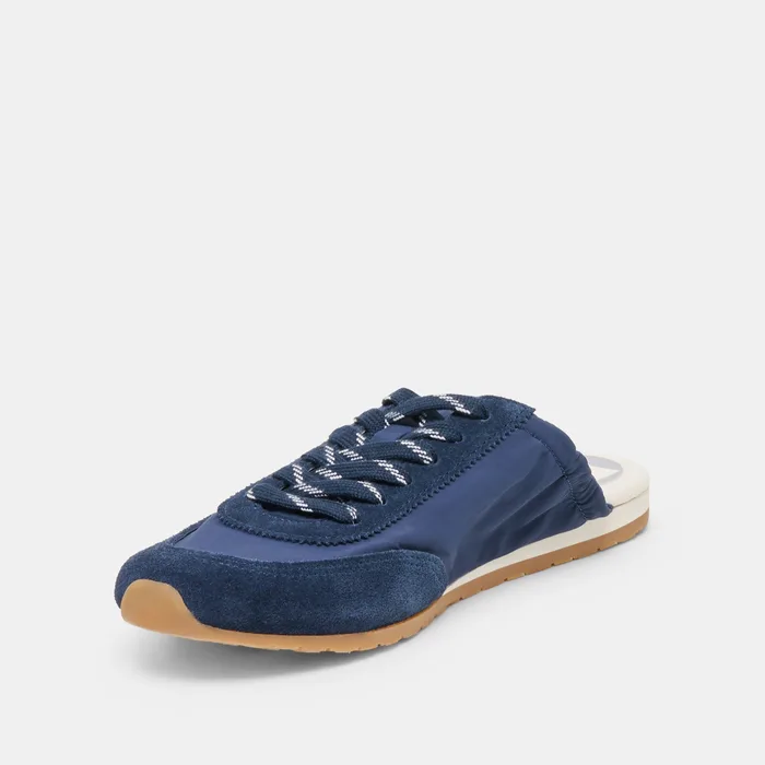 Daris Navy Nylon Sneakers — view 5
