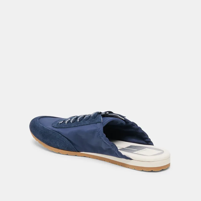 Daris Navy Nylon Sneakers — view 6