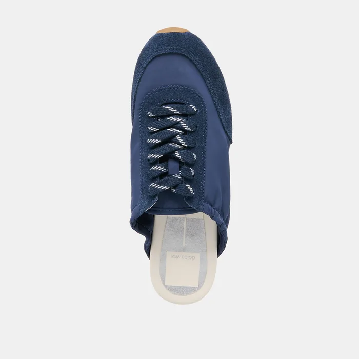 Daris Navy Nylon Sneakers — view 9