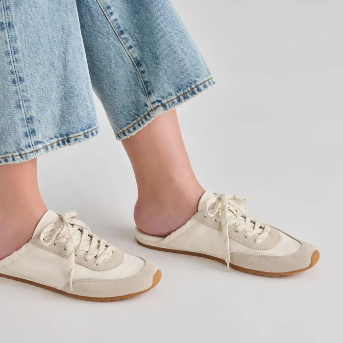 Daris White Nylon Sneakers — view 5