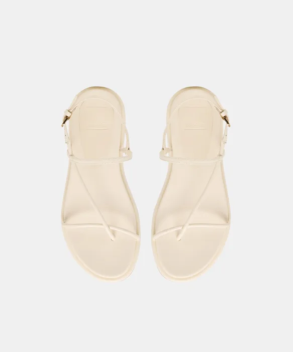 Dom Off White Leather Sandals — view 4