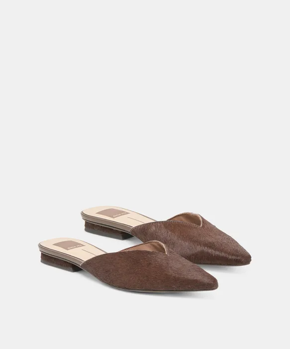 ELM Chestnut Calf Hair Flats — view 3