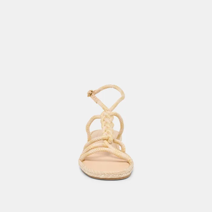 ELYANA Natural Multi Rope Raffia Strappy Sandals — view 9