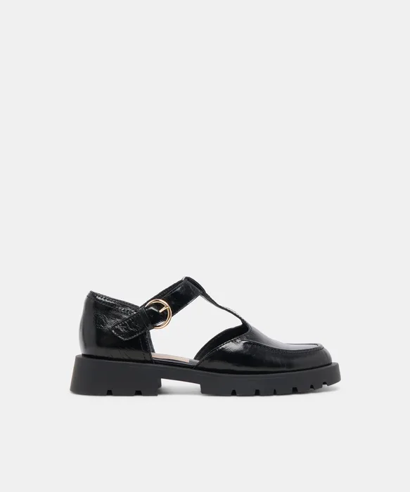 EMILIO FLATS MIDNIGHT CRINKLE PATENT LEATHER — view 2