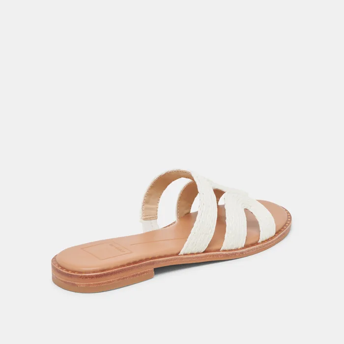 EMON SANDALS WHITE RAFFIA — view 6