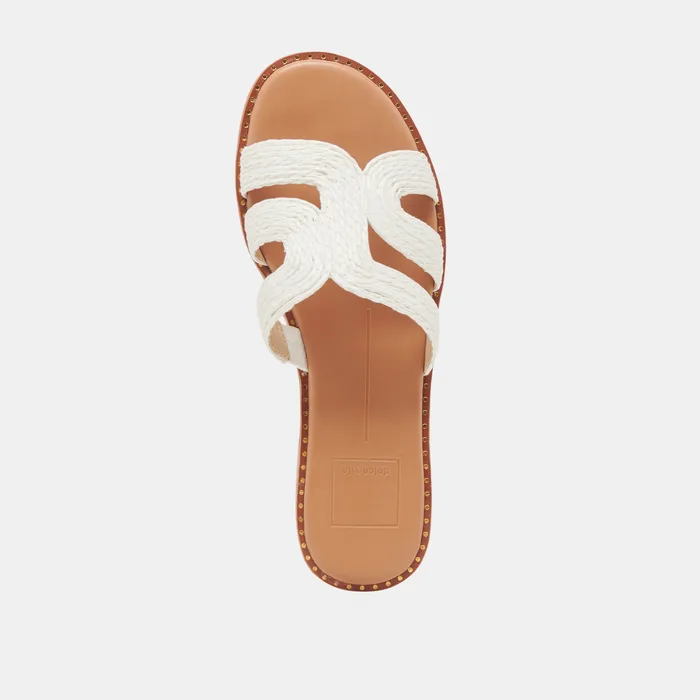 EMON SANDALS WHITE RAFFIA — view 11