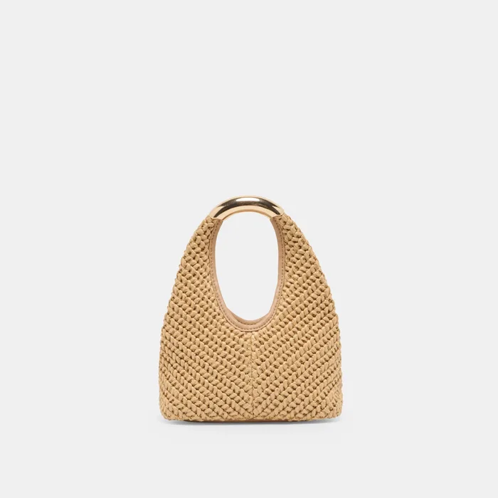 EVELISE Natural Raffia Mini Handbag — view 2
