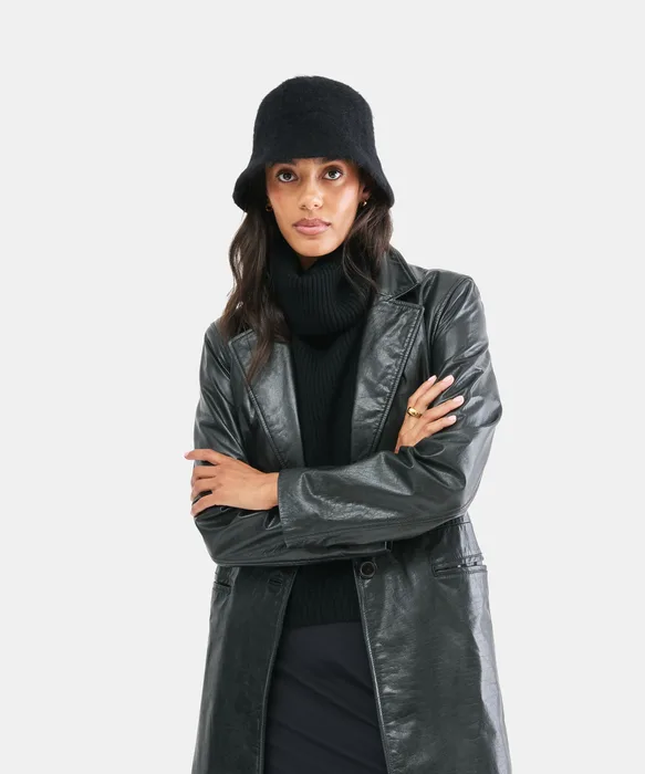 Eyelash Black Bucket Hat — view 3