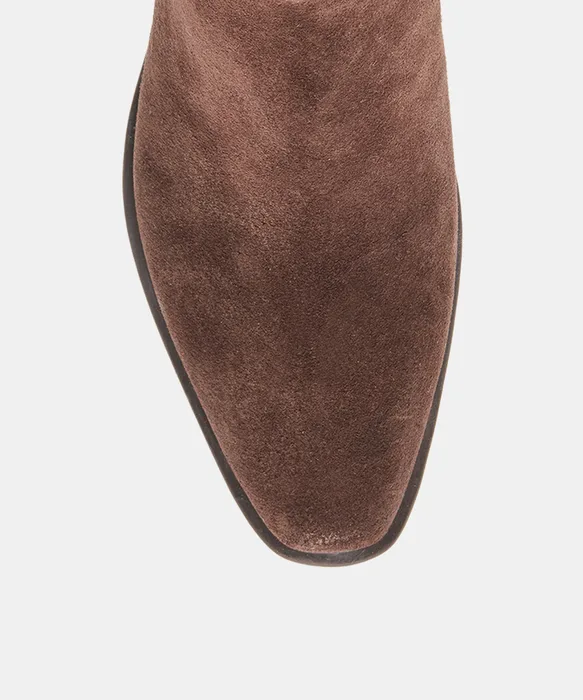 Faint H2O Waterproof Dk Brown Suede Booties — view 4