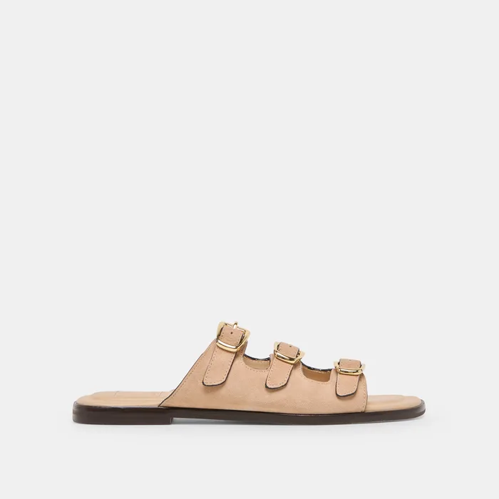 Fin Bamboo Suede Sandals — view 2