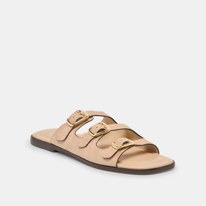 Fin Bamboo Suede Sandals — view 4