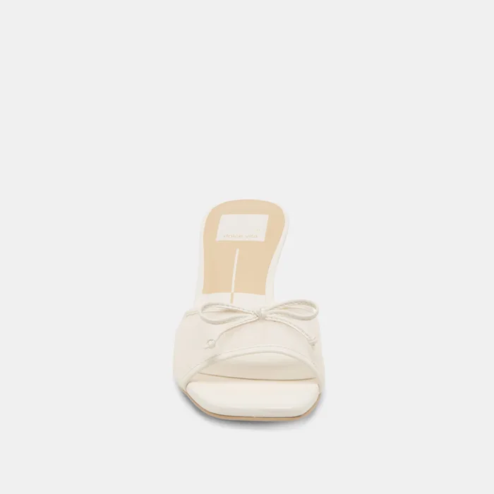 Galen White Tulle Heels — view 9