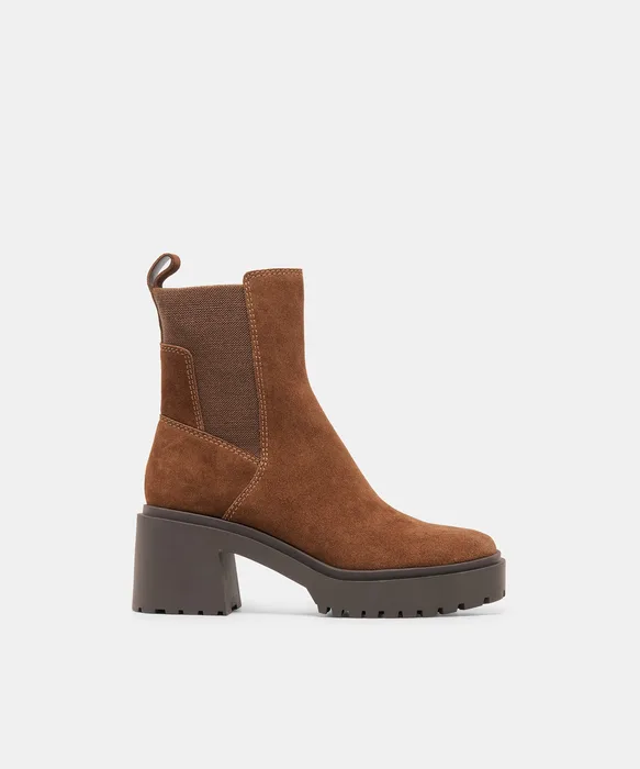 GRIZLY H2O Waterproof Wide-Width Cocoa Suede Boots — view 2