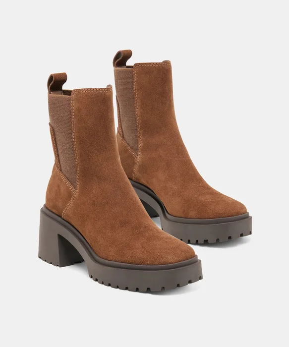 GRIZLY H2O Waterproof Wide-Width Cocoa Suede Boots — view 3