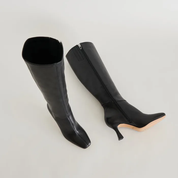 Gyra Black Leather Boots — view 4