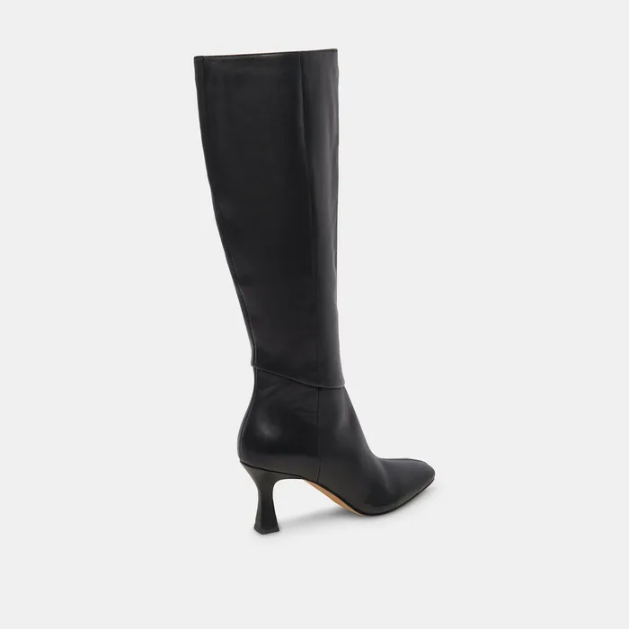 Gyra Black Leather Boots — view 10