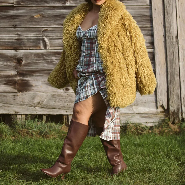 GYRA WIDE CALF BOOTS CHOCOLATE LEATHER — view 5