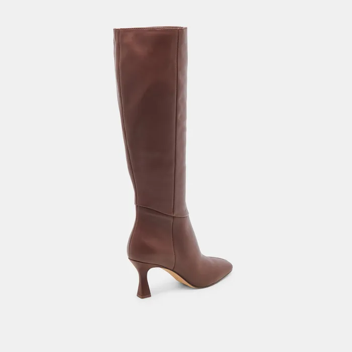 GYRA WIDE CALF BOOTS CHOCOLATE LEATHER — view 6
